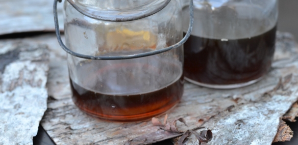 birch syrup in jars